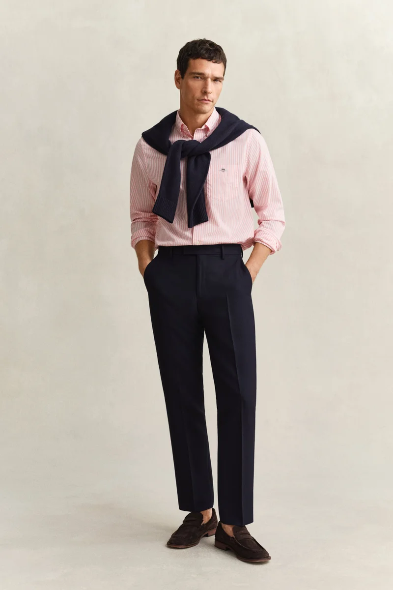 GANT  Regular Classic Poplin Stripe Shirt for Men | Best Price UAE